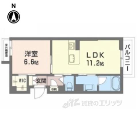 シャーメゾンアイメール(1LDK/2階)の間取り写真