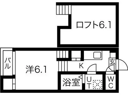 CERESIA Y-3(1K/1階)の間取り写真