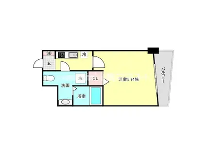 セレニテ日本橋SUD(1K/5階)の間取り写真