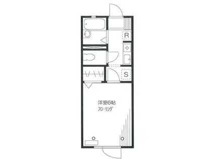 NOTRE CONTINENTノートル・コンチナン(1K/2階)の間取り写真