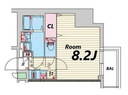 ファーストフィオーレ尼崎ウエスト(1K/10階)の間取り写真