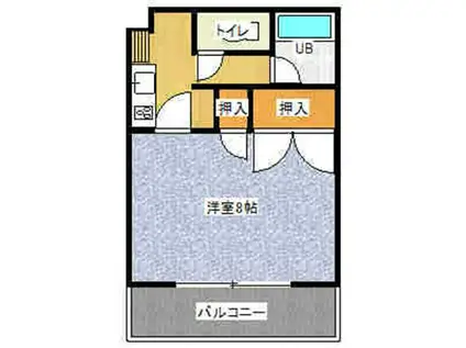 サンハイツ藤巻2(1K/2階)の間取り写真