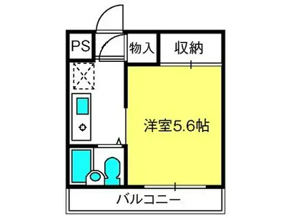 ソワレ東大宮II(1K/3階)の間取り写真