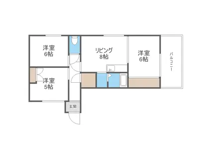 ロワールN4(3LDK/5階)の間取り写真