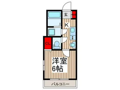 田島5丁目計画(1K/1階)の間取り写真