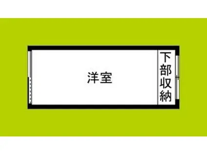 万葉ビル(ワンルーム/2階)の間取り写真