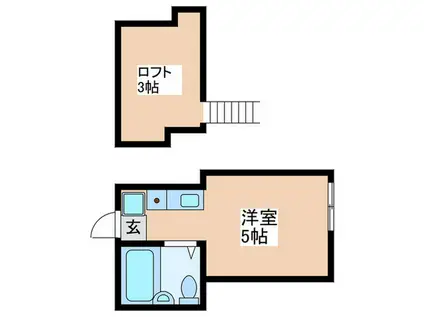 シャンテ青砥(ワンルーム/2階)の間取り写真