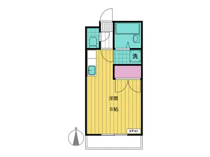 サニー伊吹(ワンルーム/3階)の間取り写真