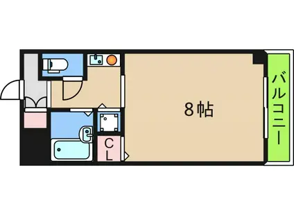 ソフィア新北島(1K/2階)の間取り写真