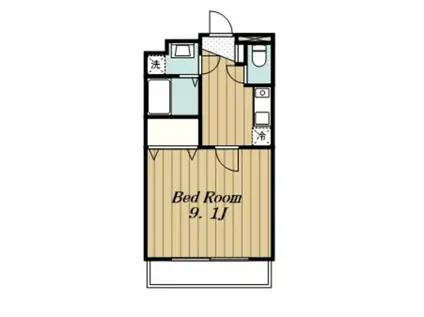 YSAマンション(1K/1階)の間取り写真