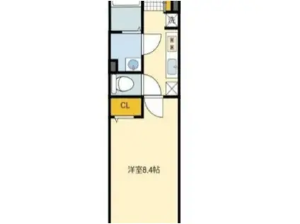 アネックス綾瀬(1K/1階)の間取り写真