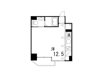 エスキュート魚崎(ワンルーム/2階)の間取り写真