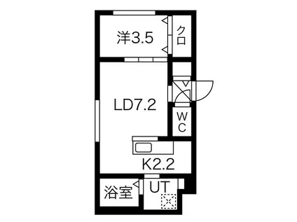 JEUNESSE N36(1LDK/5階)の間取り写真