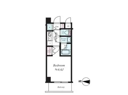 セントパレス大鳥居(1K/4階)の間取り写真