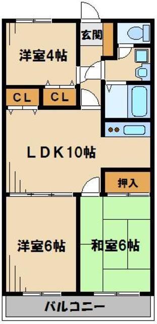 ポートアイランド坂戸(3LDK/3階)の間取り写真