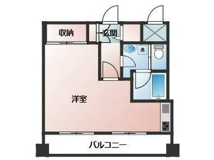 グランドメゾン田町(ワンルーム/4階)の間取り写真