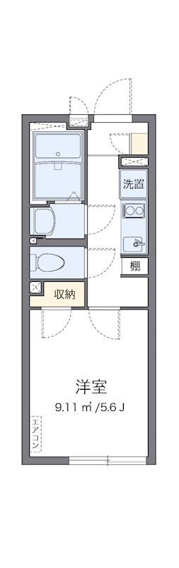 フローラ大森西(1K/3階)の間取り写真