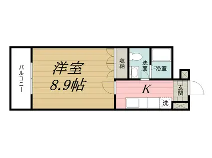 Y.CAMPHRIE(1K/3階)の間取り写真