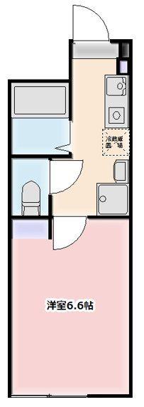レジェンド西日暮里(1K/1階)の間取り写真