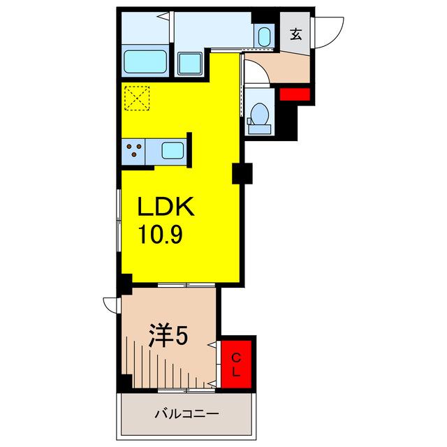 グラン ロジュマン(1LDK/2階)の間取り写真