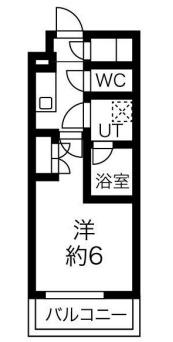 マテリア横浜ノース 2(1K/2階)の間取り写真