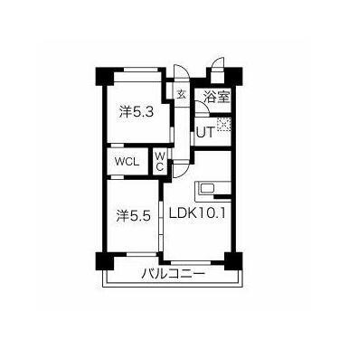 ヒルクレスト菊陽グランデ(2LDK/2階)の間取り写真