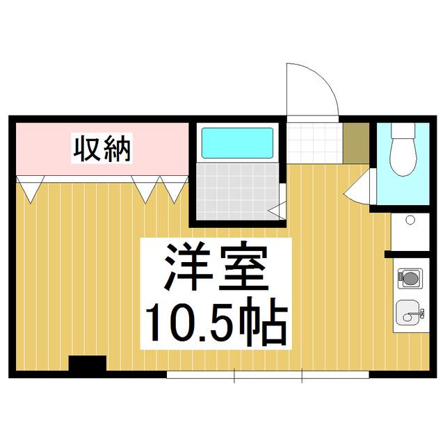 KRDタウン(ワンルーム/3階)の間取り写真