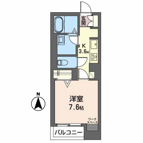 グランメゾン泉(1K/1階)の間取り写真
