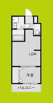 カーサフォルトナート羽曳野II(1LDK/3階)の間取り写真
