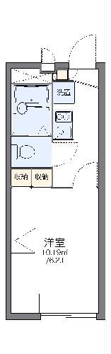 レオパレスカサブランカII(1K/2階)の間取り写真