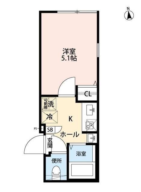 グランクオール南砂町センターレジデンス(1K/4階)の間取り写真