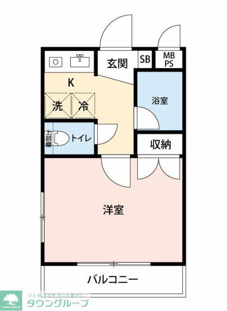 マイナビSTAYミライエ阿佐ヶ谷駅南口(1K/3階)の間取り写真