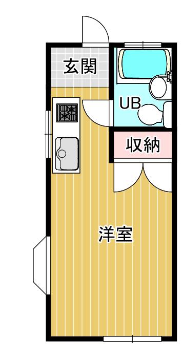 きらめきとそよ風のAQUA(ワンルーム/2階)の間取り写真