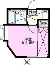 サンテラス東大宮(1K/1階)の間取り写真