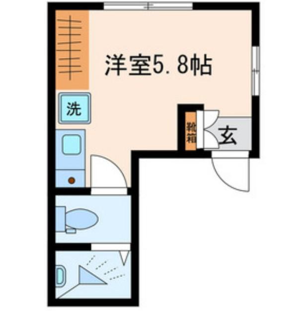 リムズコート亀戸(ワンルーム/2階)の間取り写真