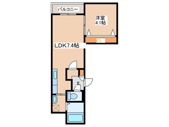 K・STAGE77(1LDK/3階)の間取り写真