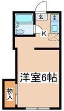 サン・ラクシーユ(1K/1階)の間取り写真