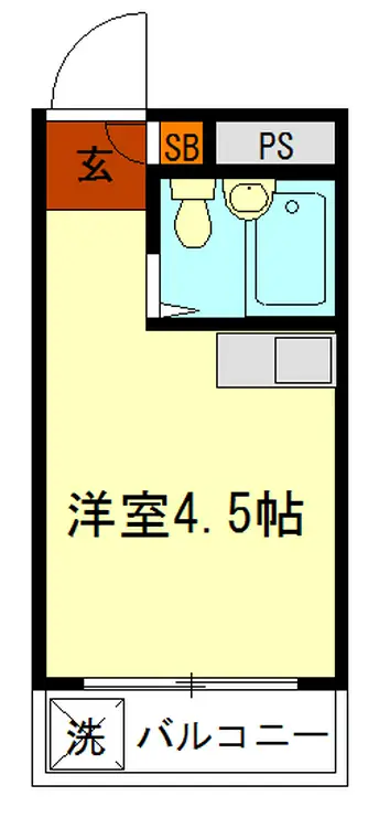 Aフラット 4階階 間取り