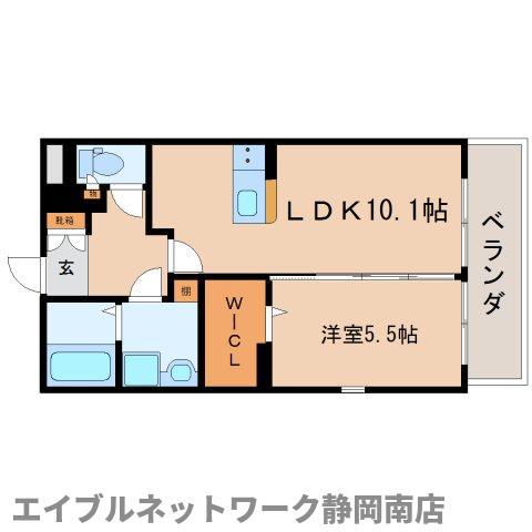 サニーリヴK(1LDK/1階)の間取り写真