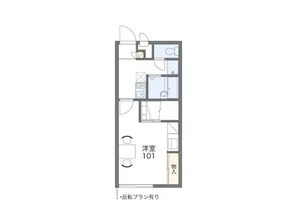 レオパレスYOSHIKI(1K/1階)の間取り写真