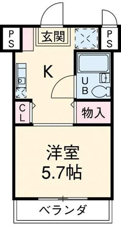 多摩学生マンション 4階階 間取り