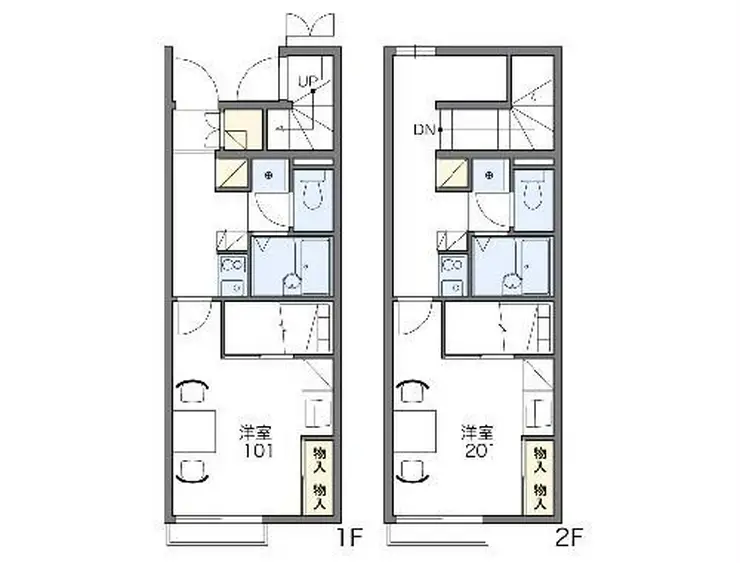 レオパレスアンオゥル 2階階 間取り