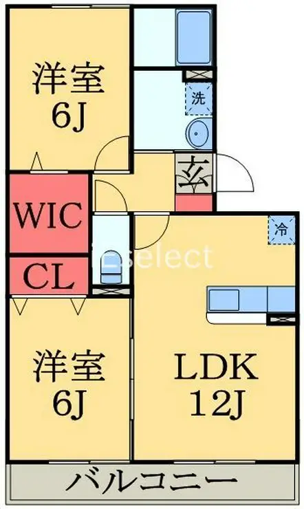 ロイヤルクレッセント西登戸 2階階 間取り