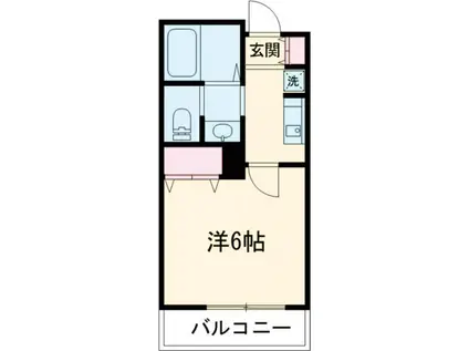 MARK DUO狭山IV(1K/2階)の間取り写真