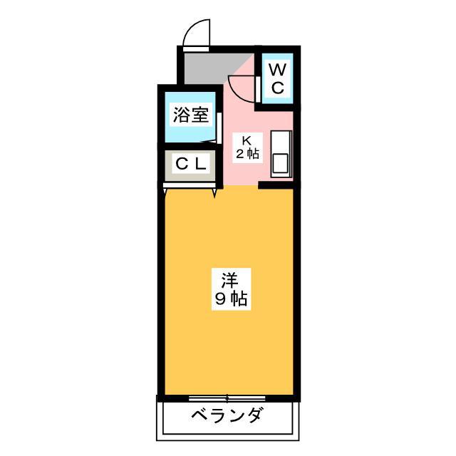 トップパレス(ワンルーム/1階)の間取り写真