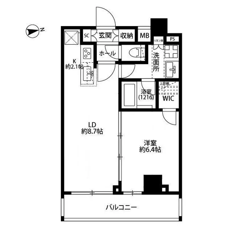 プレール・ドゥーク浅草松が谷 10階階 間取り