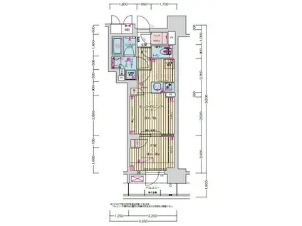 プレサンス名駅南ブリエ(1LDK/14階)の間取り写真