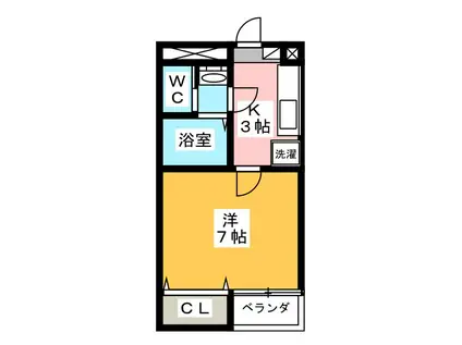 ヴィラコンテッサ伝馬町(1K/3階)の間取り写真