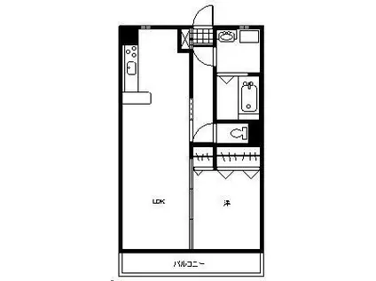 ユーミーLIFEII(1LDK/1階)の間取り写真
