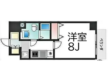 HUMAN RESIDENCE(1K/4階)の間取り写真